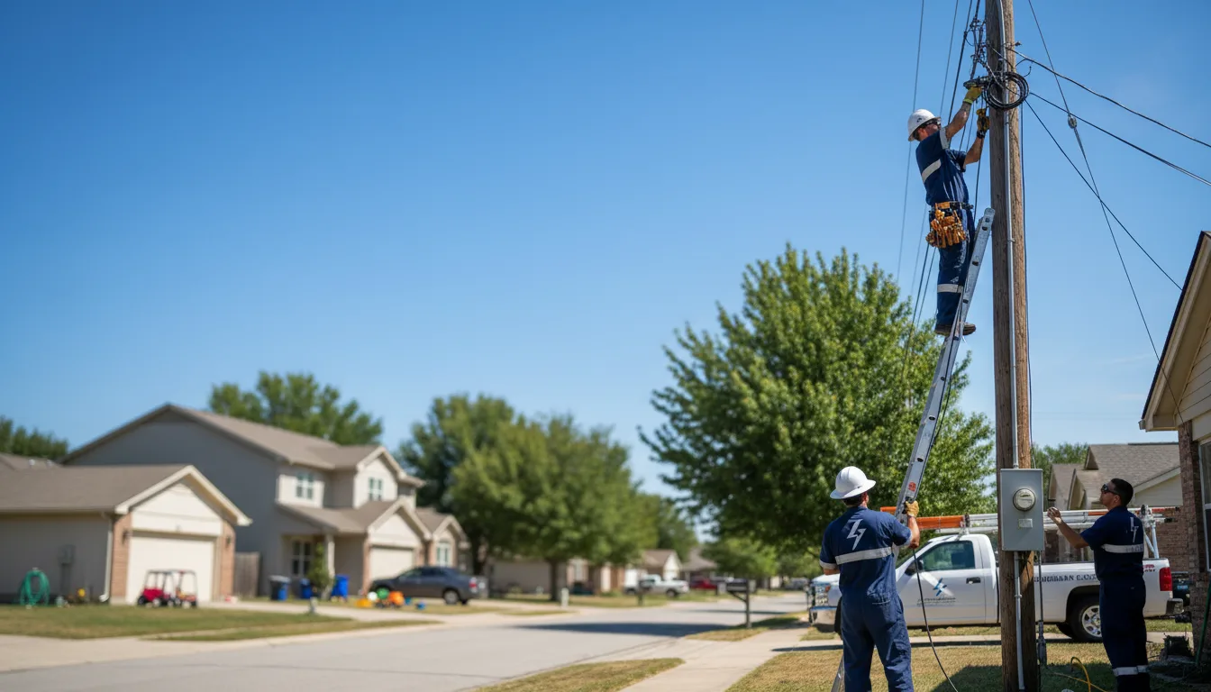 Residential electrician providing installation services in Islip Terrace, NY